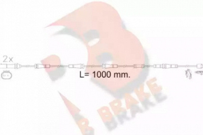 R BRAKE 610617rb -  Сигнализатор, износ тормозных колодок